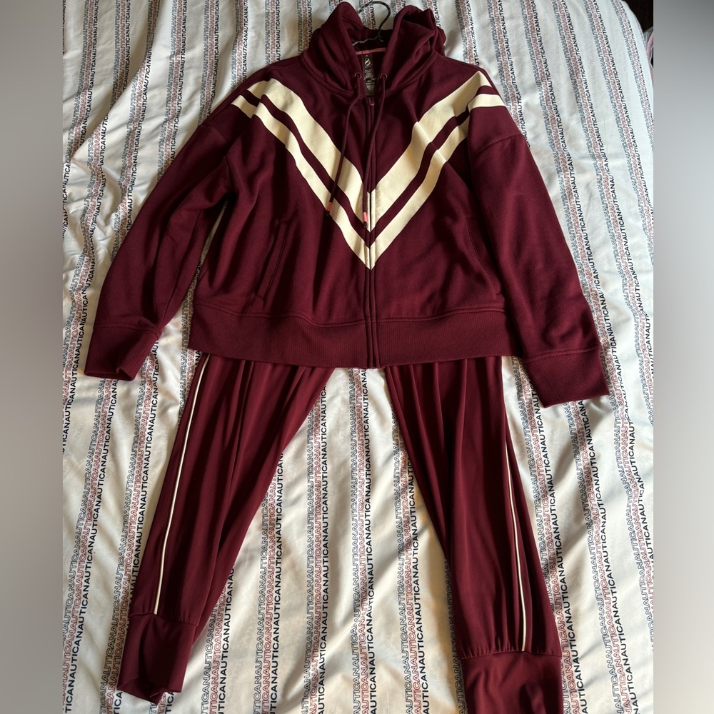 Lou & Grey track suit warmup set top XL pants L